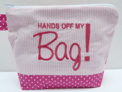 Kosmetiktasche HANDS OFF MY BAG! rosa - pink